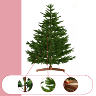 Künstlicher Weihnachtsbaum FROST, 180 cm, grün