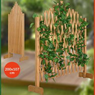 Holzgitter ROSEMARY für Blumen, 200x107 cm, naturbraun