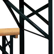 Bierzeltgarnitur KLASIK, 170cm, naturbraun