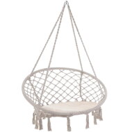 Hängesessel BOHO mit Kissen, Ø 61 cm, beige