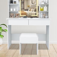 Hocker/Stuhl DIANA für Schminktisch, weiß