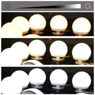 Schminktisch LUCIA mit Beleuchtung, 108x40x140 cm, weiß