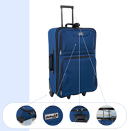 Kofferset TRAVEL, 5-teilig, mitternachtsblau