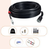 Rohrreinigungsset Premium, 15 m, schwarz