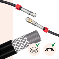 Rohrreinigungsset Premium, 15 m, schwarz