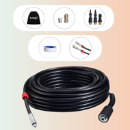 Rohrreinigungsset Premium, 15 m, schwarz
