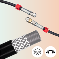 Rohrreinigungsset Premium, 15 m, schwarz