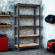 Hochlastregal HEAVY, max. 875 kg, 90x40x180 cm, schwarz