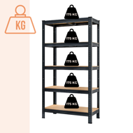 Hochlastregal HEAVY, max. 875 kg, 90x40x180 cm, schwarz