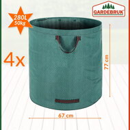 Gartensack GARDEN, 4-teiliges Set, 67x77 cm, grün