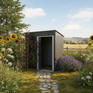 Geräteschuppen für Werkzeuge Größe M, 162x86x181 cm, anthrazit