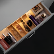 Schminktisch JOCELYN mit Beleuchtung, 140×90×40cm, weiß 