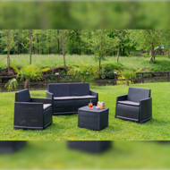 Gartenmöbel-Set COMO, 4-teilig, anthrazit