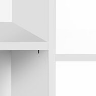 Spielzeug- und Bücherregal VESMÍR, 2 Boxen, 93x30x100 cm, weiß mit Aufklebern