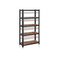 Regal DUSTY, 5 Regalböden, max. 650 kg, schwarz/braun