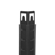 Regal DUSTY, 5 Regalböden, max. 650 kg, schwarz/braun