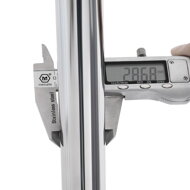 Kleiderständer IRENE auf Rollen, max. 130 kg, 150x45x160 cm, silber