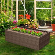 Hochbeet WOODY, 149x75,6x25 cm, braun