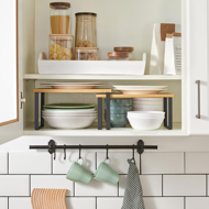 Bambus-Organizer-Set CEZAR, 2-tlg., braun/schwarz