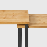 Bambus-Organizer-Set CEZAR, 2-tlg., braun/schwarz