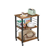 Servierwagen JIMMY, 60x40x89 cm, braun/schwarz