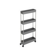 Rollregal SLIM, 4 Ebenen, 12,5x40x86 cm, grau