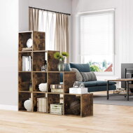 Regal KALLA, 129,5x29x129,5 cm, braun