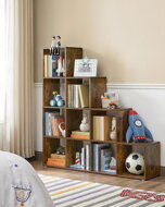 Regal KALLA, 129,5x29x129,5 cm, braun