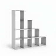 Regal KALLA, 129,5x29x129,5 cm, weiß