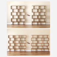 Bücherregal PRESTON, 70x24x190,5 cm, braun