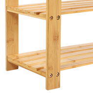Bambusbank mit Schuhablage SANDY, 70x28x45 cm, Naturholz