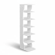 Schuhregal CINDY, 6 Ebenen, 30x26,4x110,4cm, weiß