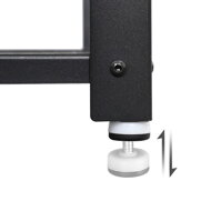 Sitzbank für den Flur mit Schuhablage INDY, 73x30x45cm, braun/schwarz