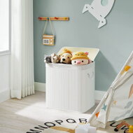 Bambus-Wäschekorb GITA, 150 l, weiß