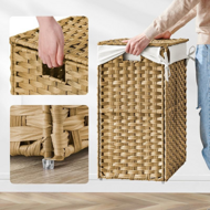 Wäschekorb aus Polyrattan AVA, 90 l, naturbraun