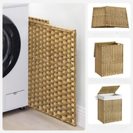 Wäschekorb aus Polyrattan AVA, 90 l, naturbraun