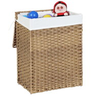 Wäschekorb aus Polyrattan AVA, 90 l, naturbraun