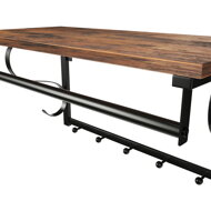 Wandgarderobe HENRY, 60x30x32 cm, schwarz/braun