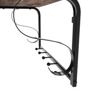 Wandgarderobe HENRY, 60x30x32 cm, schwarz/braun