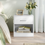 Nachttisch COSTA, 28x39x41cm, weiß