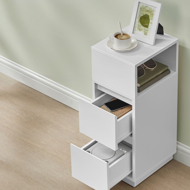 Nachttisch ROBIN, 30x25x65cm, weiß 