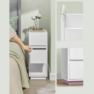 Nachttisch ROBIN, 30x25x65cm, weiß 