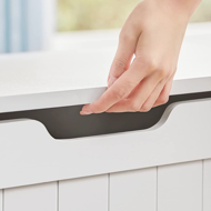 Aufbewahrungsbank GRETA, 76x48x40 cm, weiß