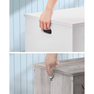 Aufbewahrungsbank GRETA, 76x48x40 cm, weiß