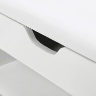 Schuhschrank mit Bank und Stauraum LUJZA, 80x30x44 cm, weiß