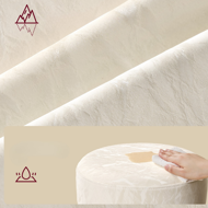 Höhenverstellbarer Stuhl AURA für den Schminktisch, Ø35cm, creme