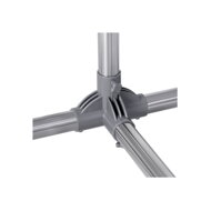Kleiderständer zweistufig JASON, 93x49x113-198 cm, silber