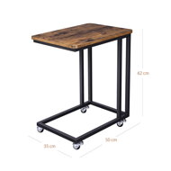 Servierwagen auf Rollen HENRY, 50x35x62 cm, braun