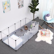 Kleintiergehege aus transparentem Kunststoff BEN, 143x71x47 cm, transparent