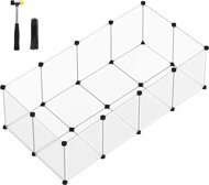 Kleintiergehege aus transparentem Kunststoff BEN, 143x71x47 cm, transparent